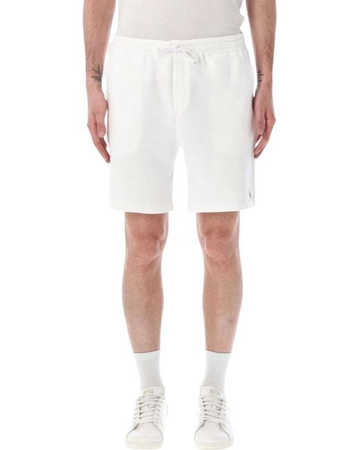Polo Ralph Lauren White Loop Back Short for men