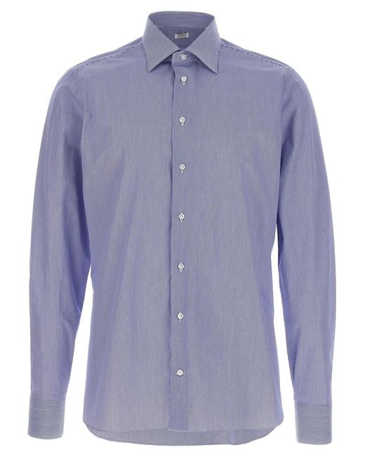 Borriello Blue 'Spaccanapoli' Shirt for men