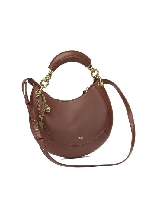 Chloé Brown Chlo Banana Handbag