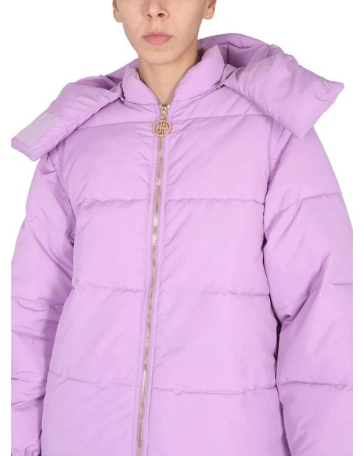 Patou Purple Quilted Down Jacket