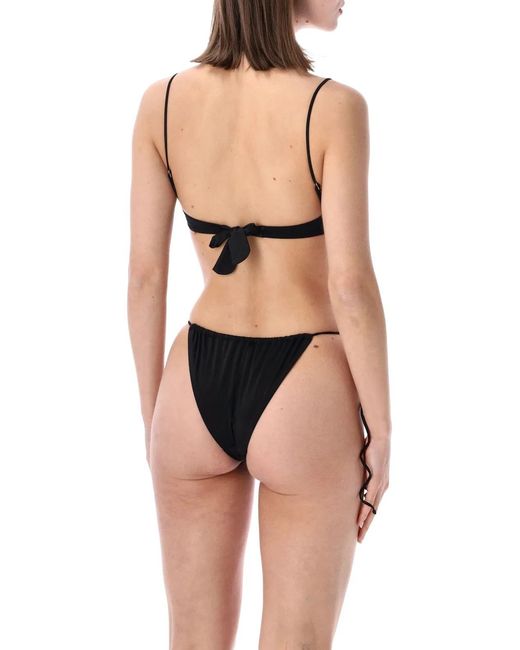 BELAMER Black Tina Brazilian Bikini Bottom