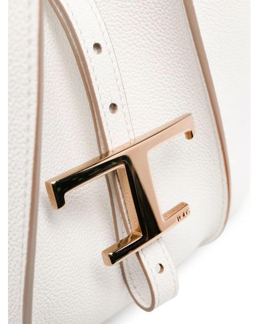 Tod's White Borsa Shopping T Timeless
