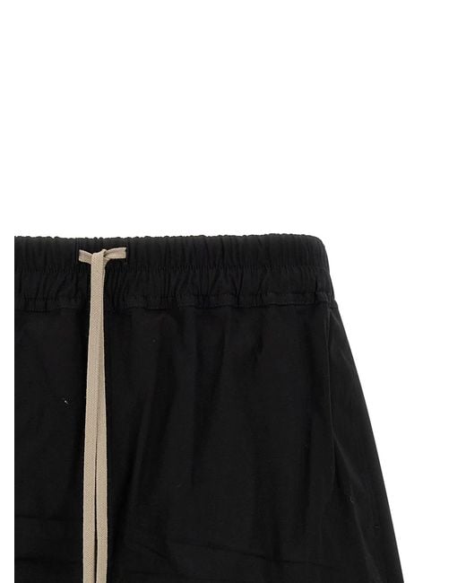 Rick Owens Black 'Boxers' Bermuda Shorts for men