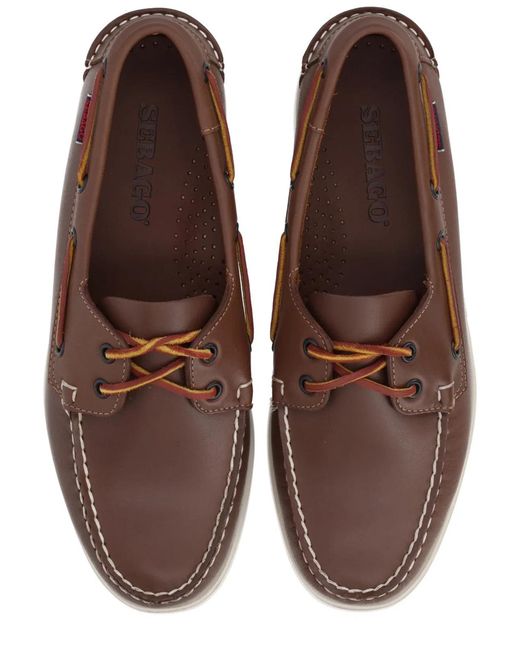 Sebago Brown Mocassino Docksides Portland for men