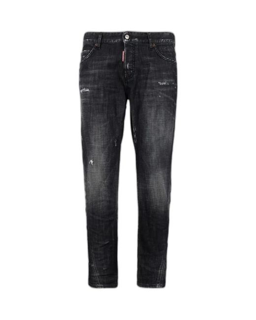 DSquared² Blue Pants 5 Pockets for men