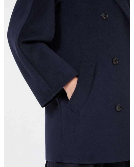 Max Mara Blue Rebus Short Coat