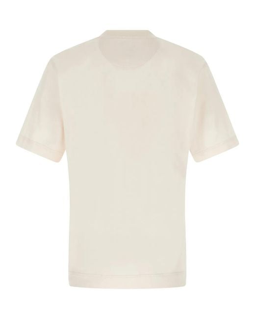 Fendi White Roma 1925' Print T-Shirt for men