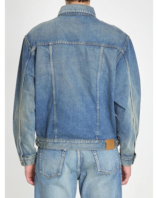 Saint Laurent Blue Trucker Jacket for men