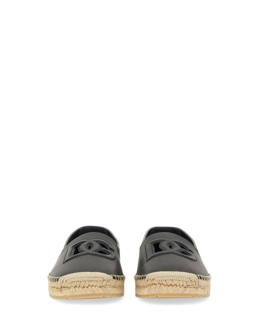 Dolce & Gabbana Black Dolce & Gabbana Espadrille With Logo for men