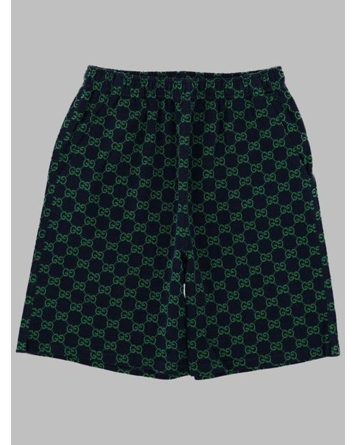 Gucci Green Bermuda Logati