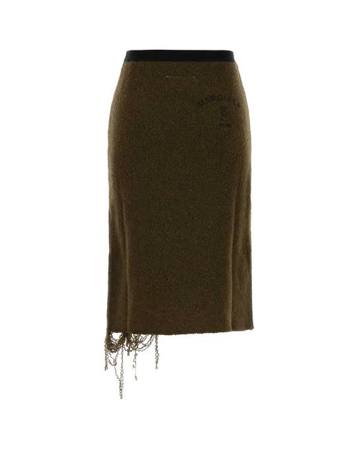 MM6 by Maison Margiela Green Skirt