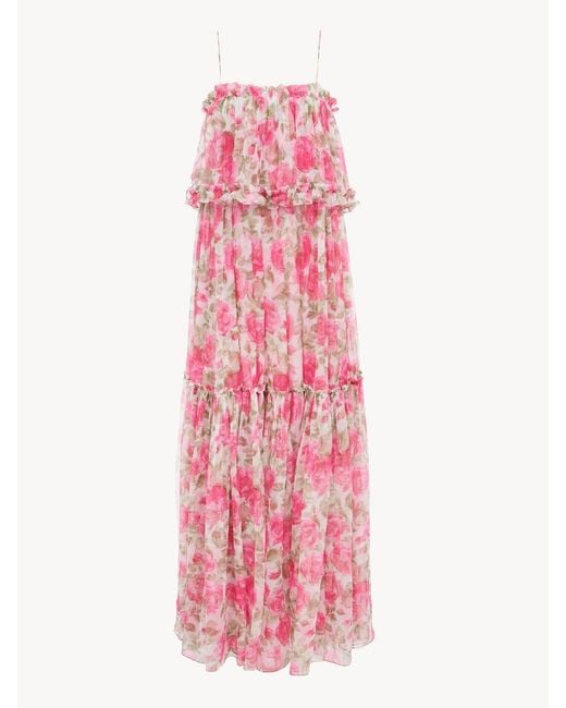 Chloé Pink Senza Spalline A Balze