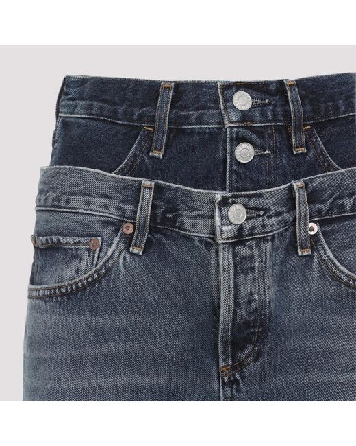 Agolde Blue Elson Cotton Jeans