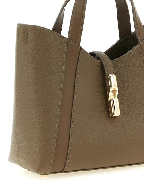 Furla Brown Goccia S' Shopping Bag