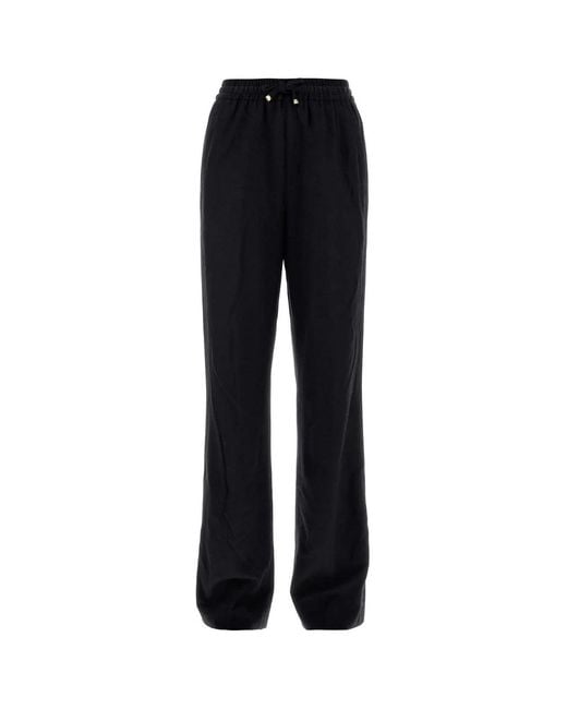 Moncler Black Graphite Wool Blend Pant