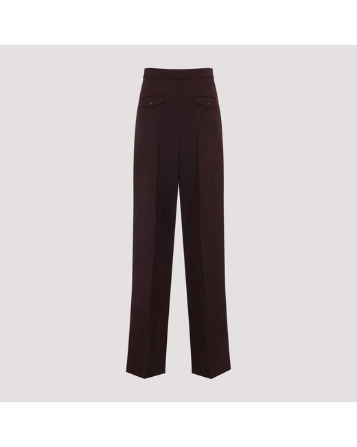 Chloé Purple Dark Wool Pants