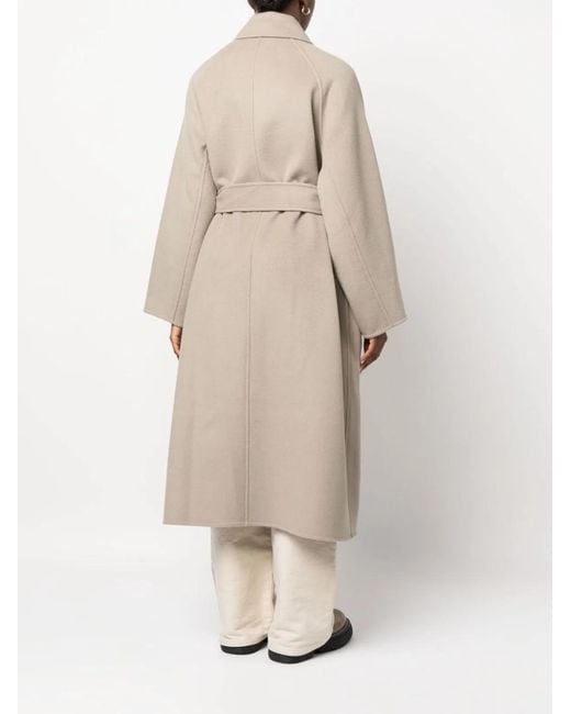 AMI Natural Belted Coat