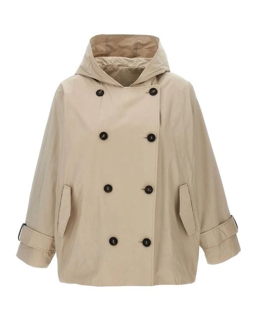 Brunello Cucinelli Natural Double-Breasted Jacket