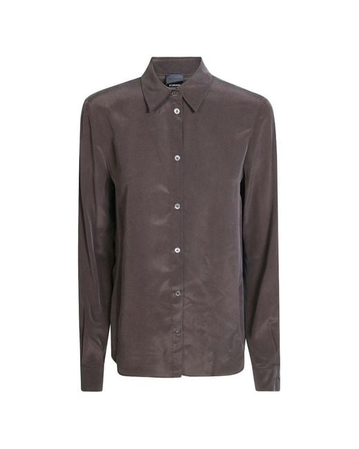 Pinko Brown Silk Shirt