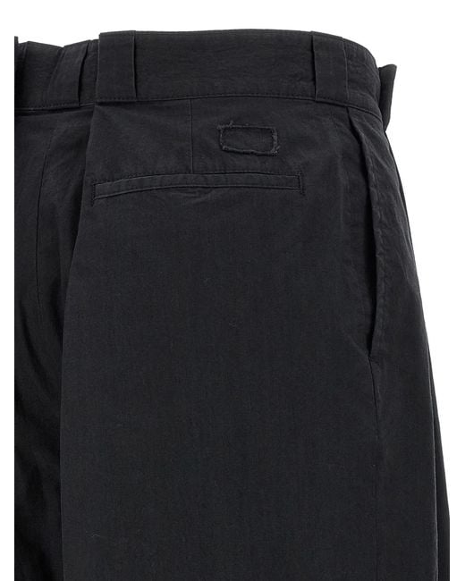 Maison Margiela Black Cotton Casual Pants