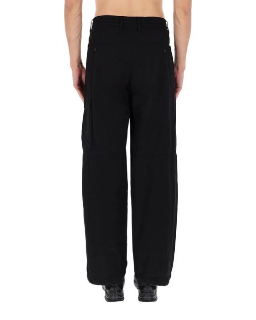 C P Company Black C.P.Company Cotton Trousers for men