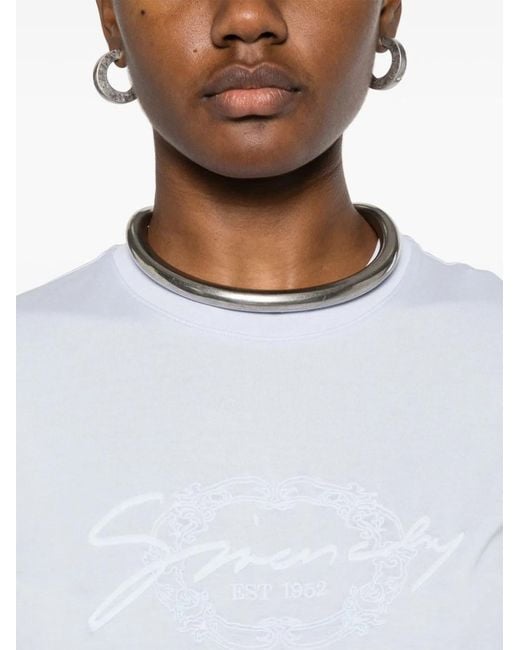 Givenchy White Powder Cotton T-Shirt