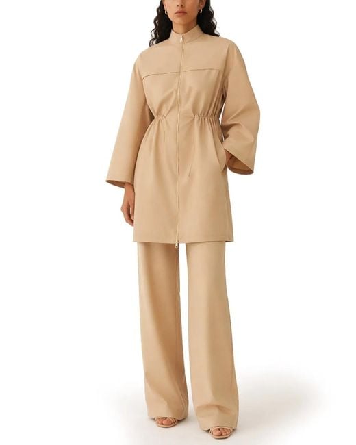 Fabiana Filippi Natural Trench Con Zip