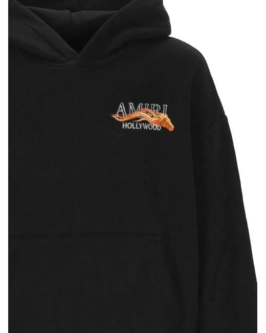 Amiri Black Hollywood Horse Hoodie for men