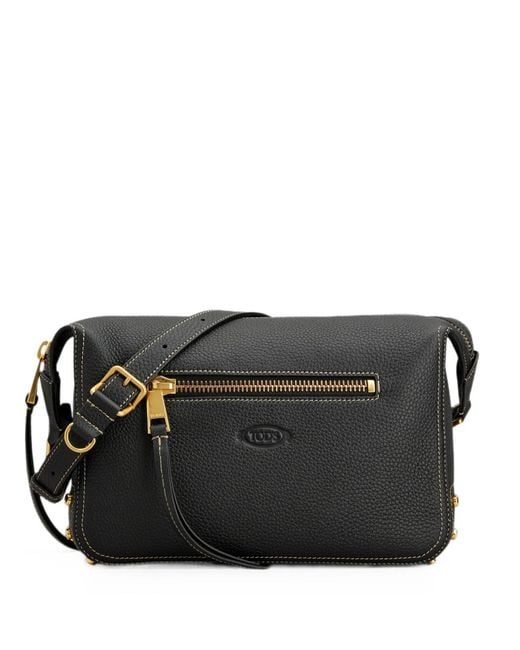 Tod's Black Metal Dots Shoulder Bag