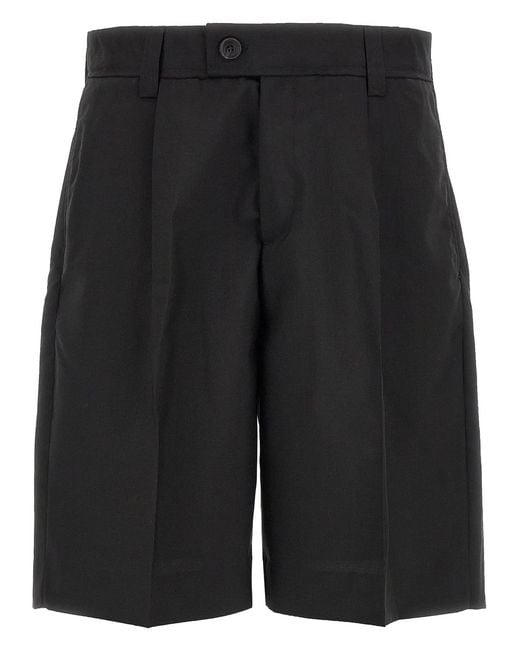 mfpen Black 'Classic' Bermuda Shorts for men