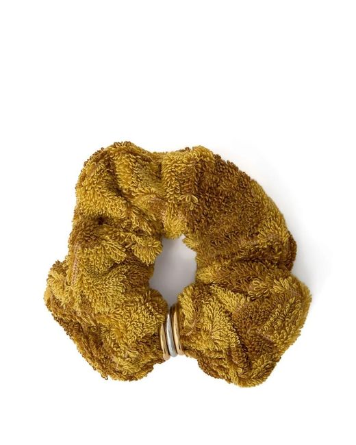 Chloé Yellow Logo Engraved Scrunchie