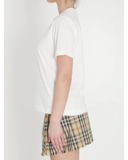 Burberry White Chalk Frankie T-Shirt