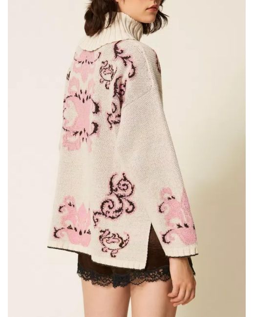 Twinset Pink Maxi Pull
