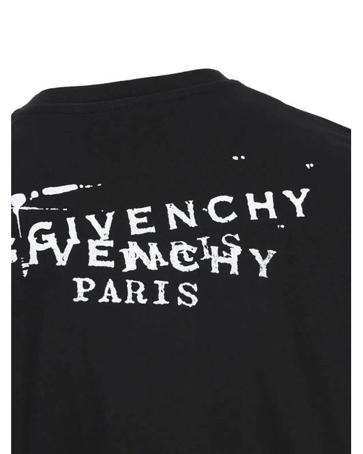 Givenchy Black Logo-Print Fitted T-Shirt