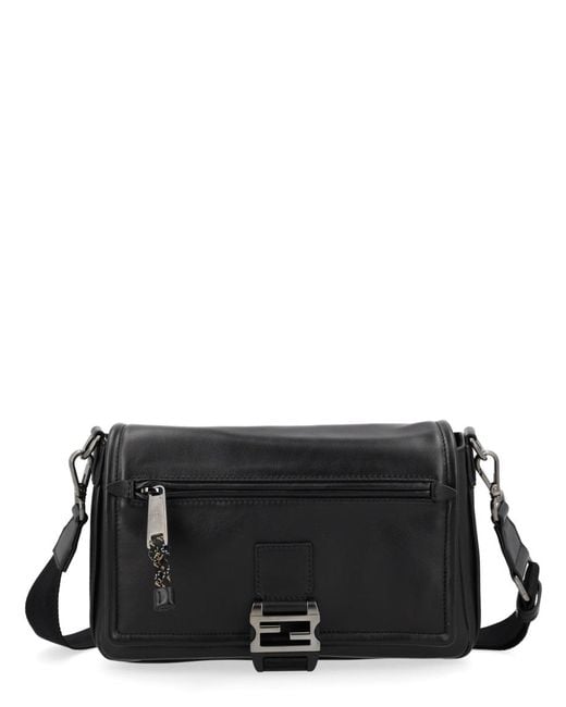 Fendi Black Borsa "Flux Messenger" for men