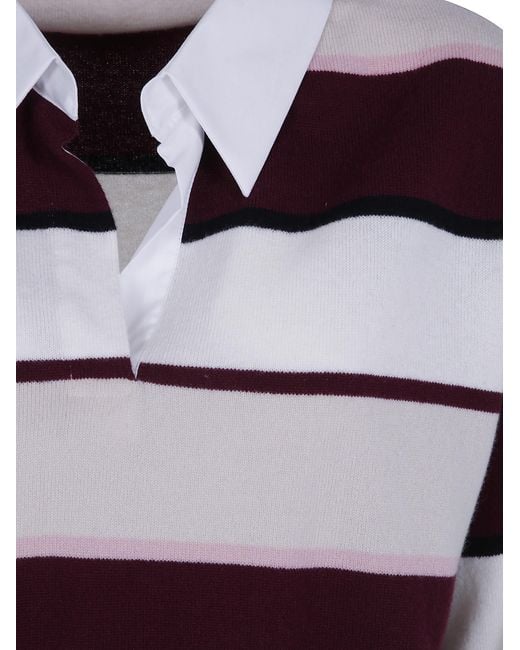 Mrz Natural Oversized Long Sleeves Polo Neck Sweater