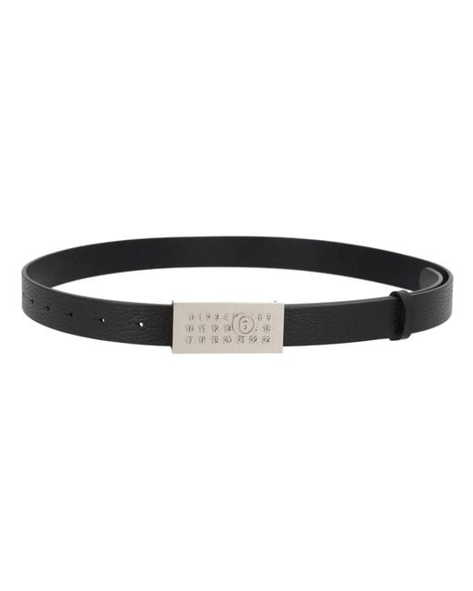 MM6 by Maison Margiela Black "Numeric" Belt
