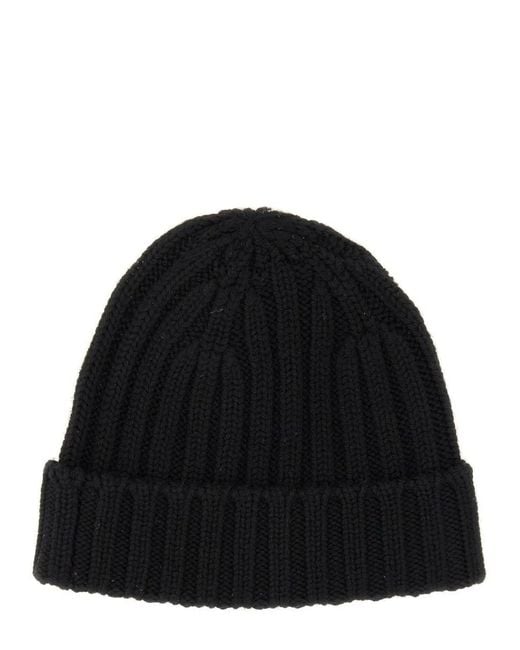 Aspesi Black Cappello Beanie