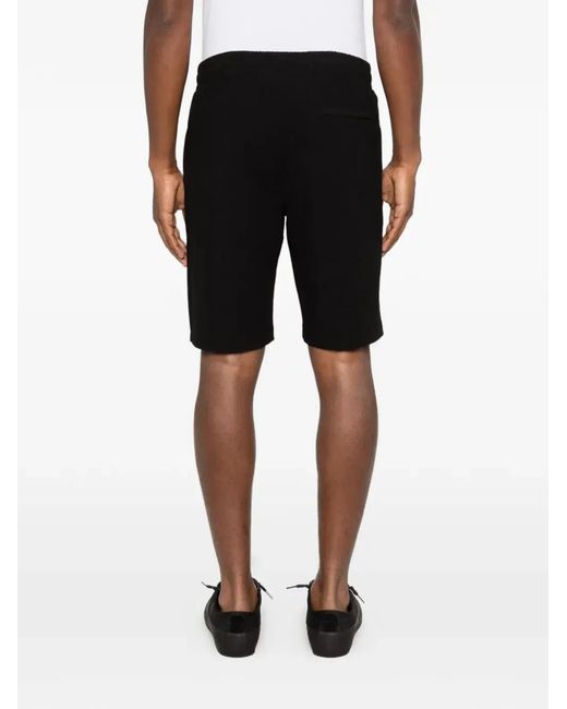 Karl Lagerfeld White Logo-Embroidered Elasticated Shorts for men