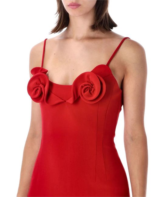Magda Butrym Red Rose Dress