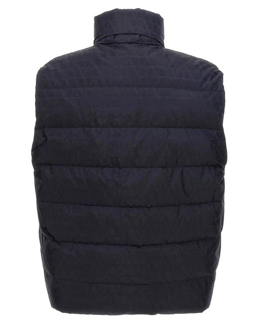 Valentino Garavani Blue 'Toile Iconographe' Vest for men