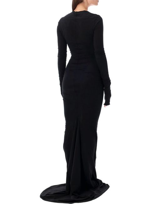 Rick Owens Black Simple Edfu Gown