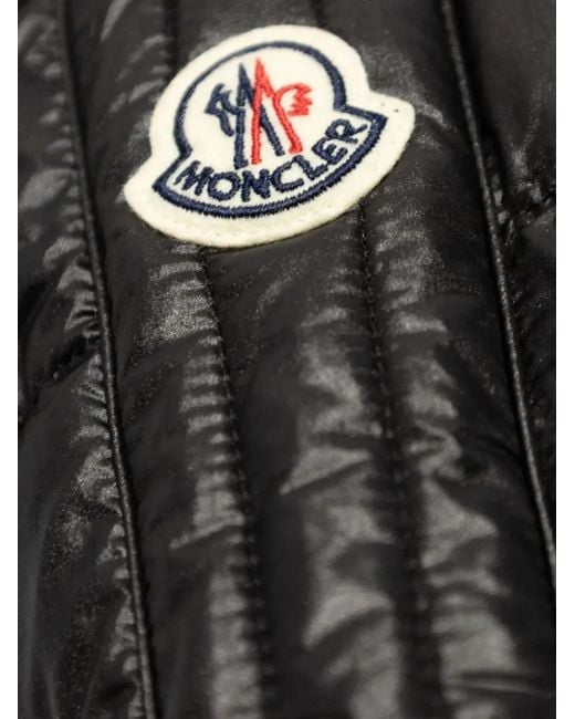 Moncler Black Jacobus Biker Jacket for men
