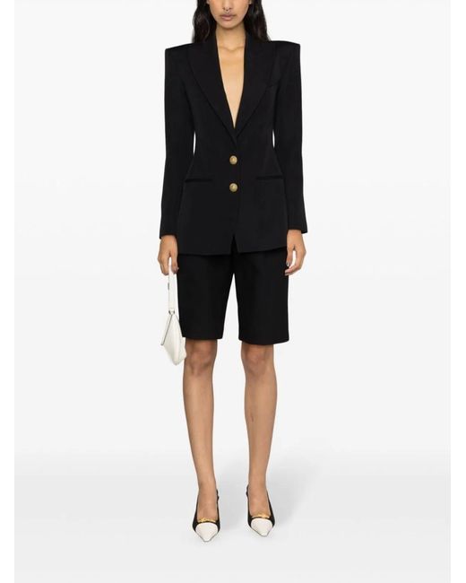 Balmain Black Single-Breasted Jacket
