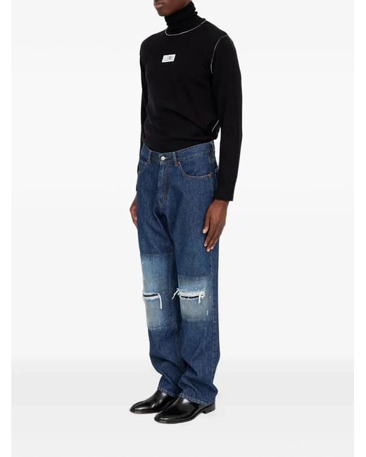 MM6 by Maison Margiela Blue Pants 5 Pocket for men