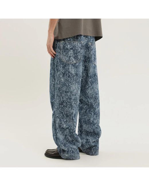 1989 STUDIO Blue Pantaloni Marble Mastiff for men