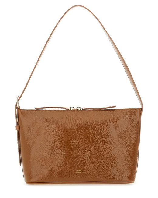 A.P.C. Brown Vachette Shoulder Bag
