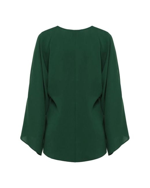 Max Mara Green Umile Cady Blouse