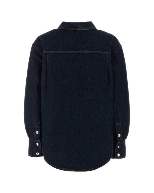 Anine Bing Blue Samy Shirt