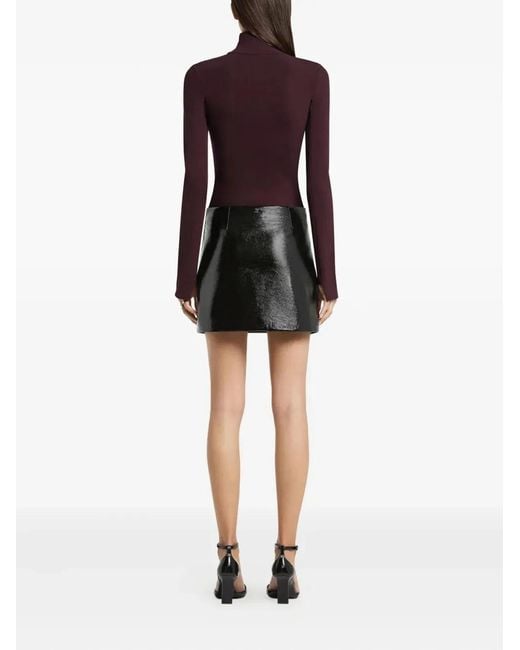 Courreges Black Courregès One Minute Mini-Skirt